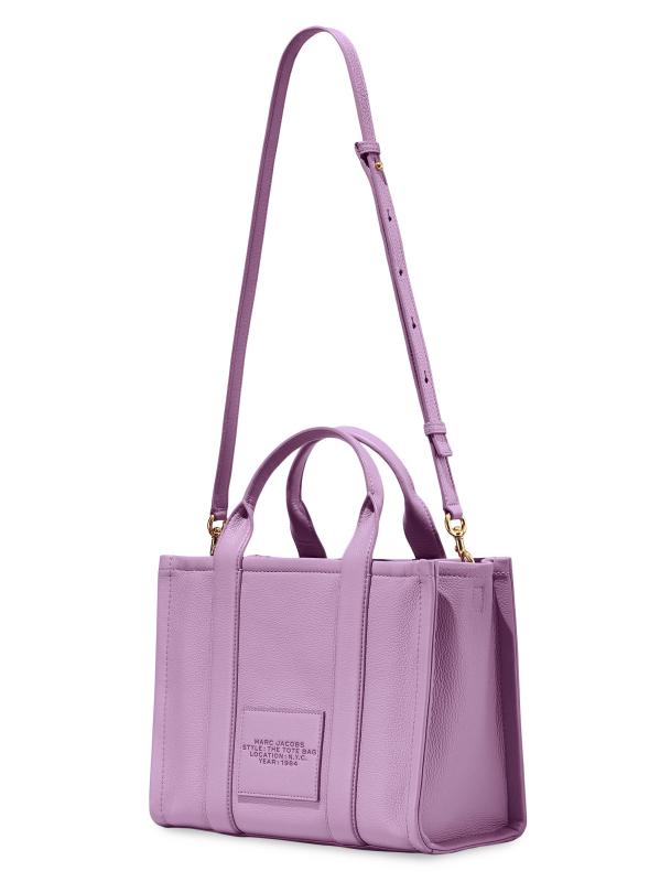 #4: حقيبة اليد الجلدية المتوسطة - أرجواني