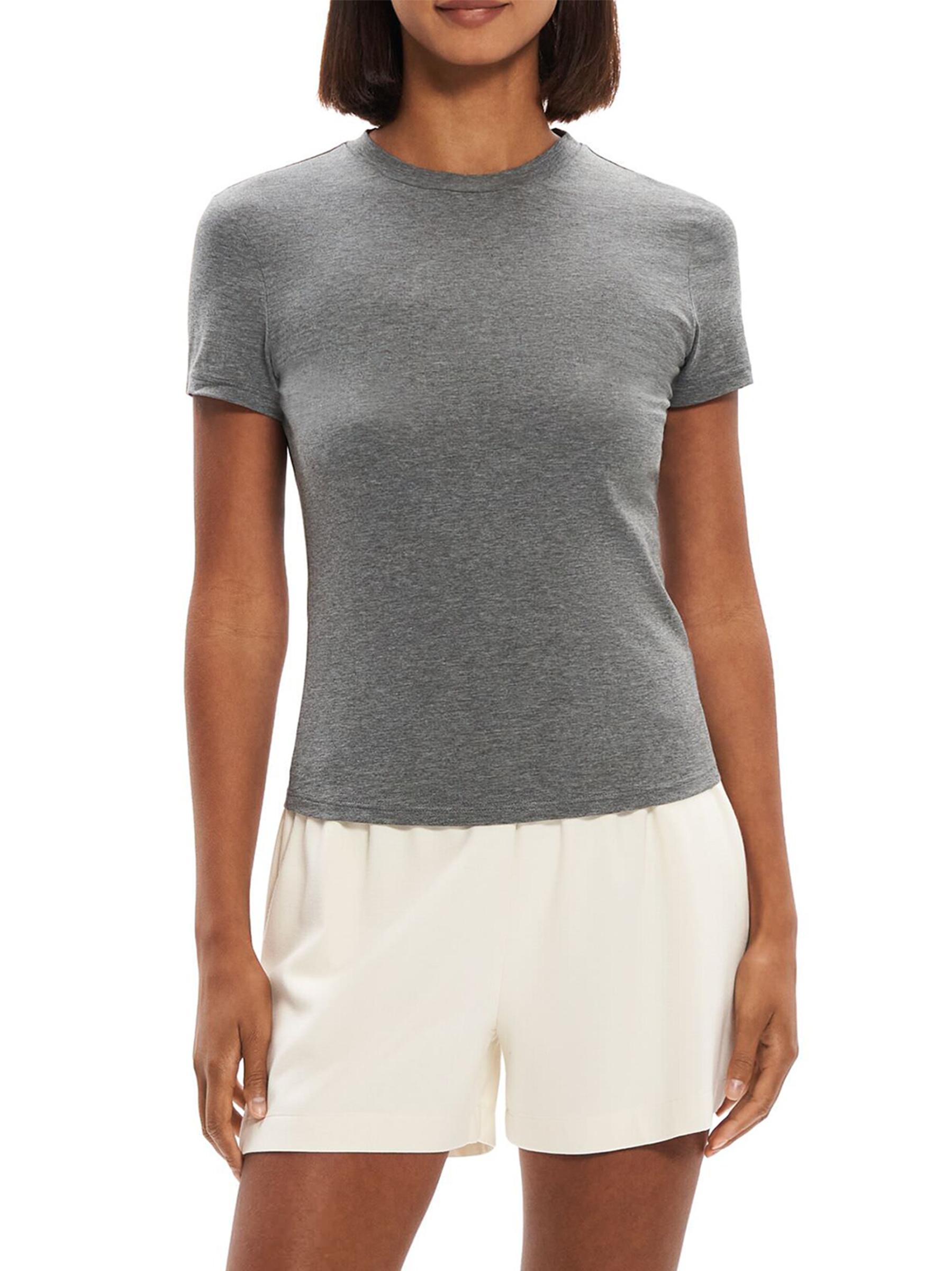 Theory Easy Tee Apex Tee P in White | Lyst