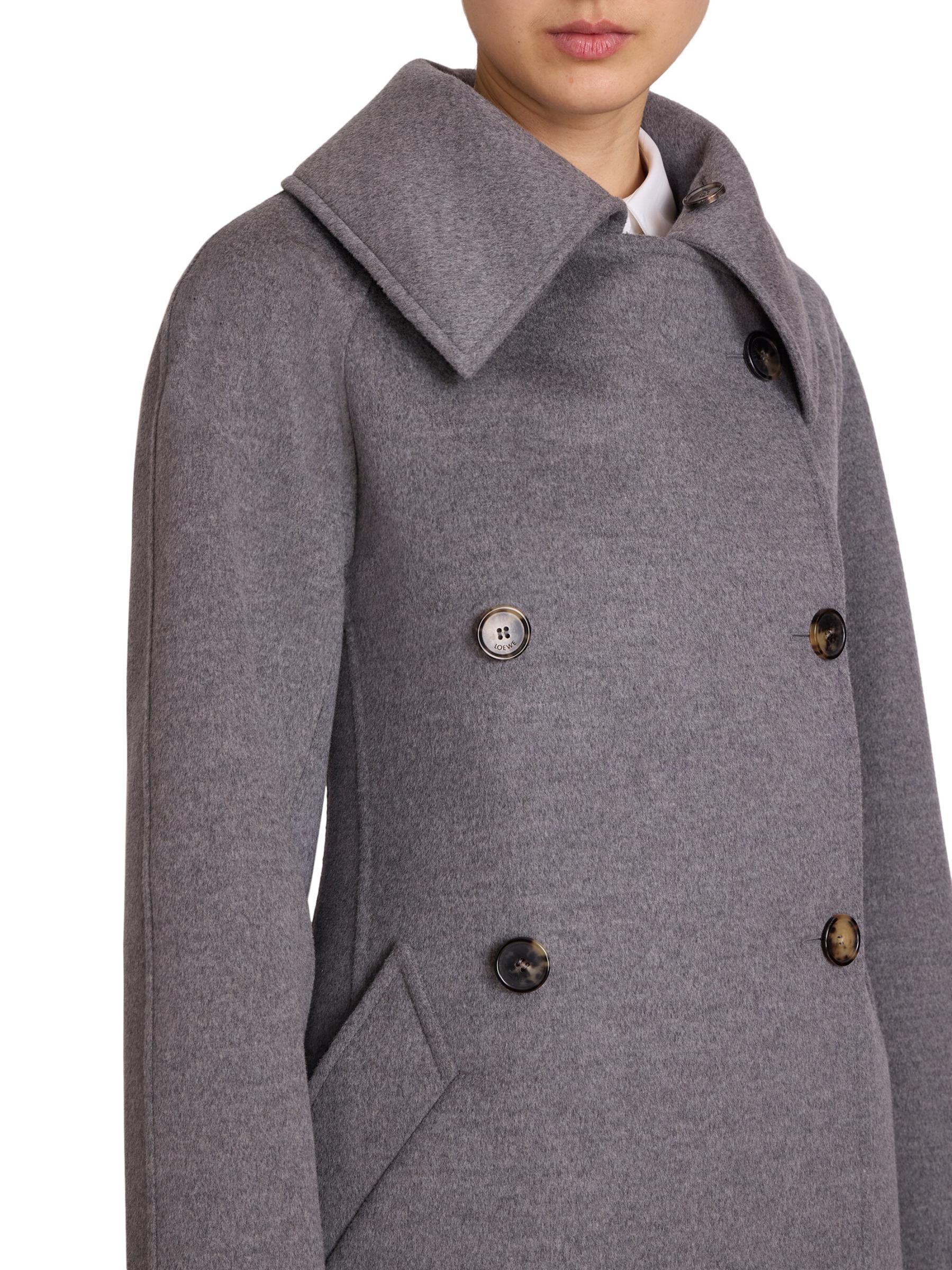 コート Loewe Wool and cashmere double-breasted coat Double-breasted coat in wool and cashmere Grey - LOEWE