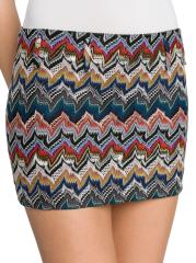 【新品】MISSONI オレンジタグ マルチカラーニットスカートパンツ 40 Missoni - ジグザグニットミニスカート をオンライン購入 | Saks
