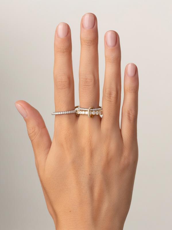 Shop Spinelli Kilcollin - Junia Two-Tone 18K Gold & 3.60 TCW
