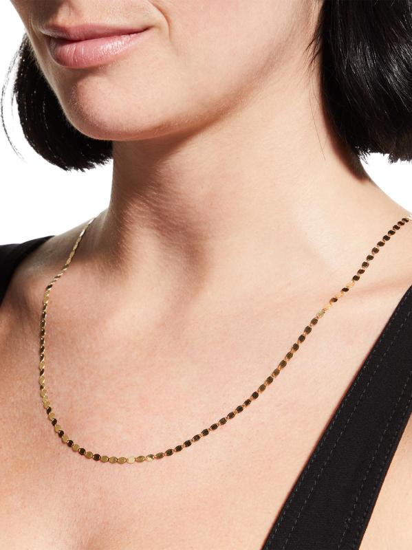 #5: قلادة على شكل سلسلة من الذهب الأصفر عيار 14 قيراط عارية - الذهب