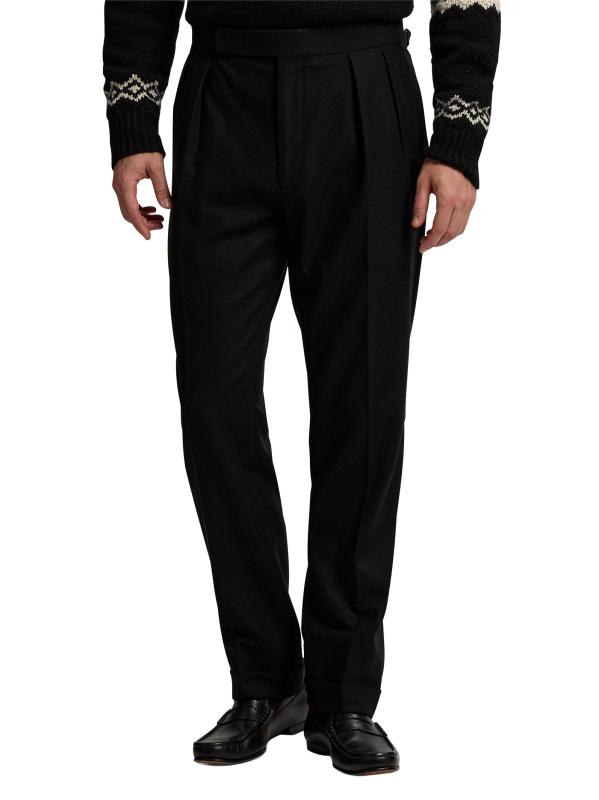 Ralph Lauren Purple Label ウールパンツ　フランネル Ralph Lauren Purple Label - ウール・フランネル・パンツ を