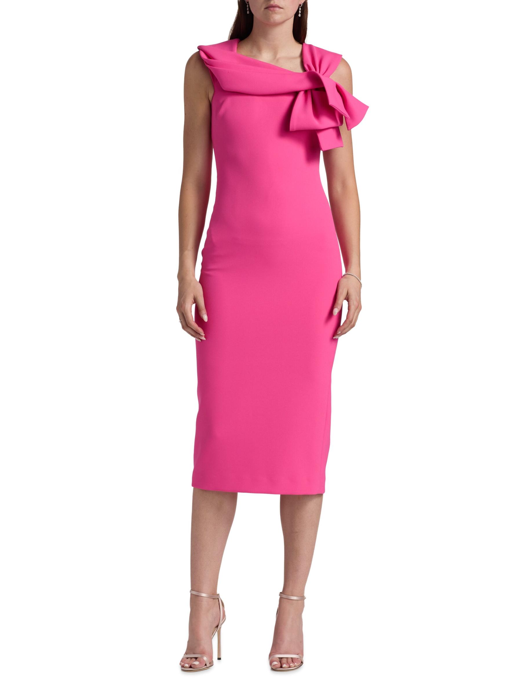 Badgley Mischka - ストレッチクレープシースドレス を