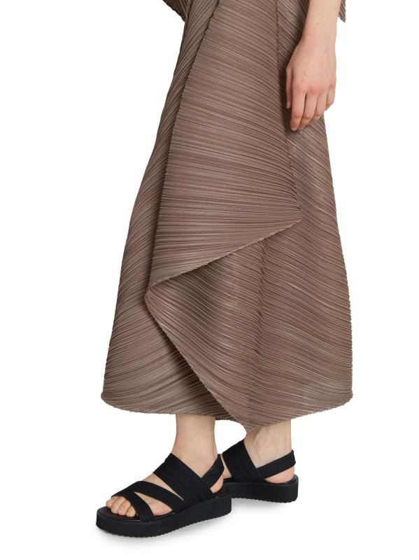 Pleats Please Issey Miyake - フレアワイドパンツ をオンライン