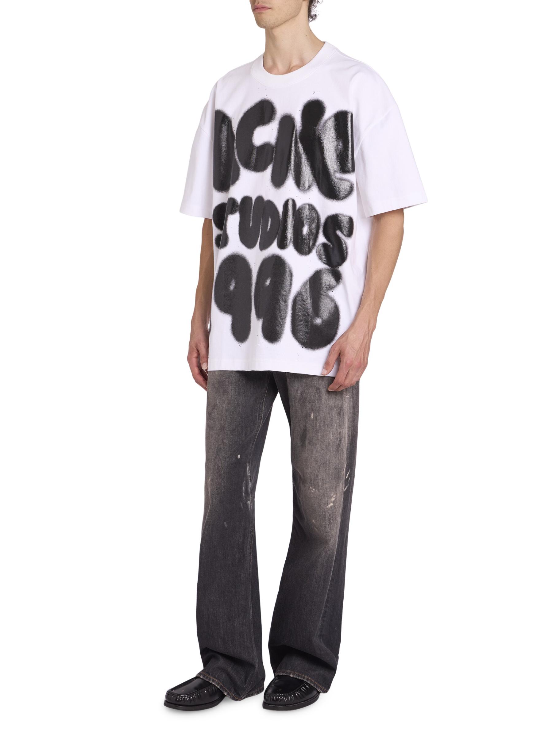 ACNE STUDIOS ロゴ Eresa Spray コットン 半袖 Tシャツ 3色 Shop Acne Studios - Eresa U Spray Logo T-Shirt | Saks Fifth