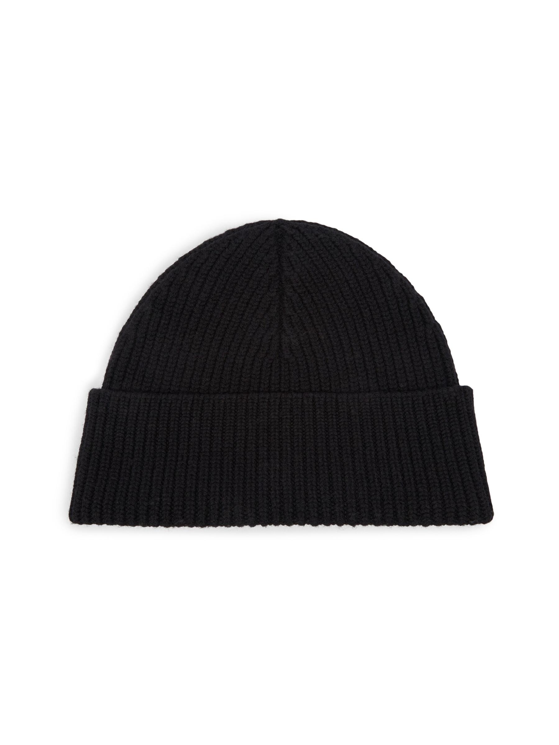 ★★AMI PARIS★★ Logo Patch Wool Blend Knit Dark Navy FKS02 Shop AMI Paris - Logo Rib-Knit Wool Beanie Hat | Saks Fifth