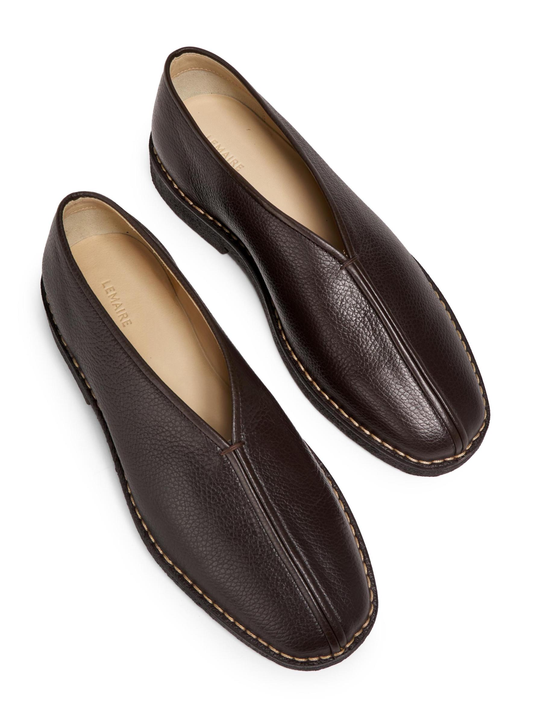 Shop Lemaire - Lemaire Piped Crepe Slippers | Saks Fifth