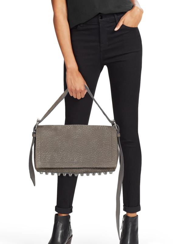 Shop Alexander Wang - Ricco Medium Leather Flap Bag | Saks