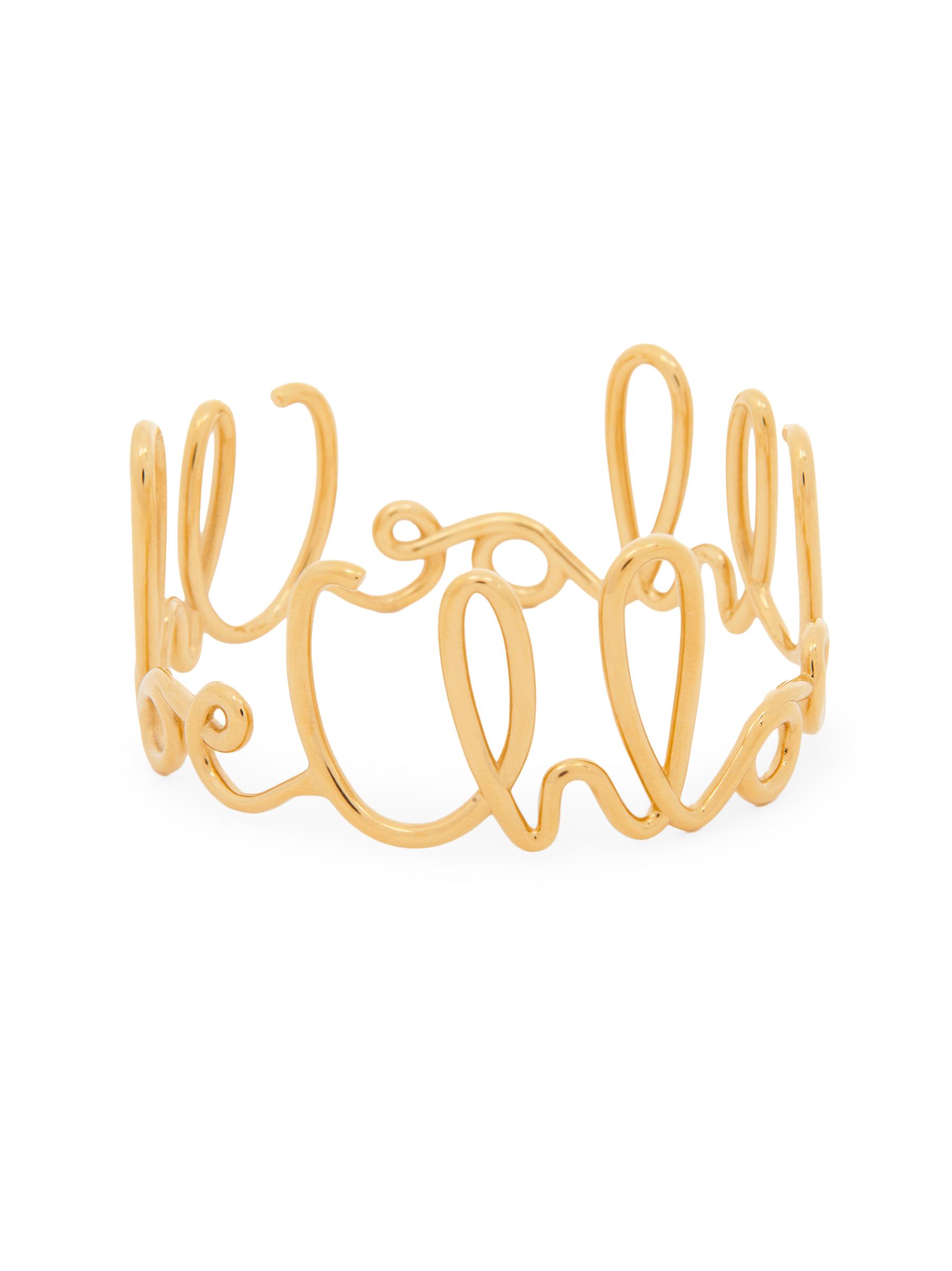 【クロエ】アイコニック バングル セット Chloé - アイコニック ゴールドトーン バングル2点セット を