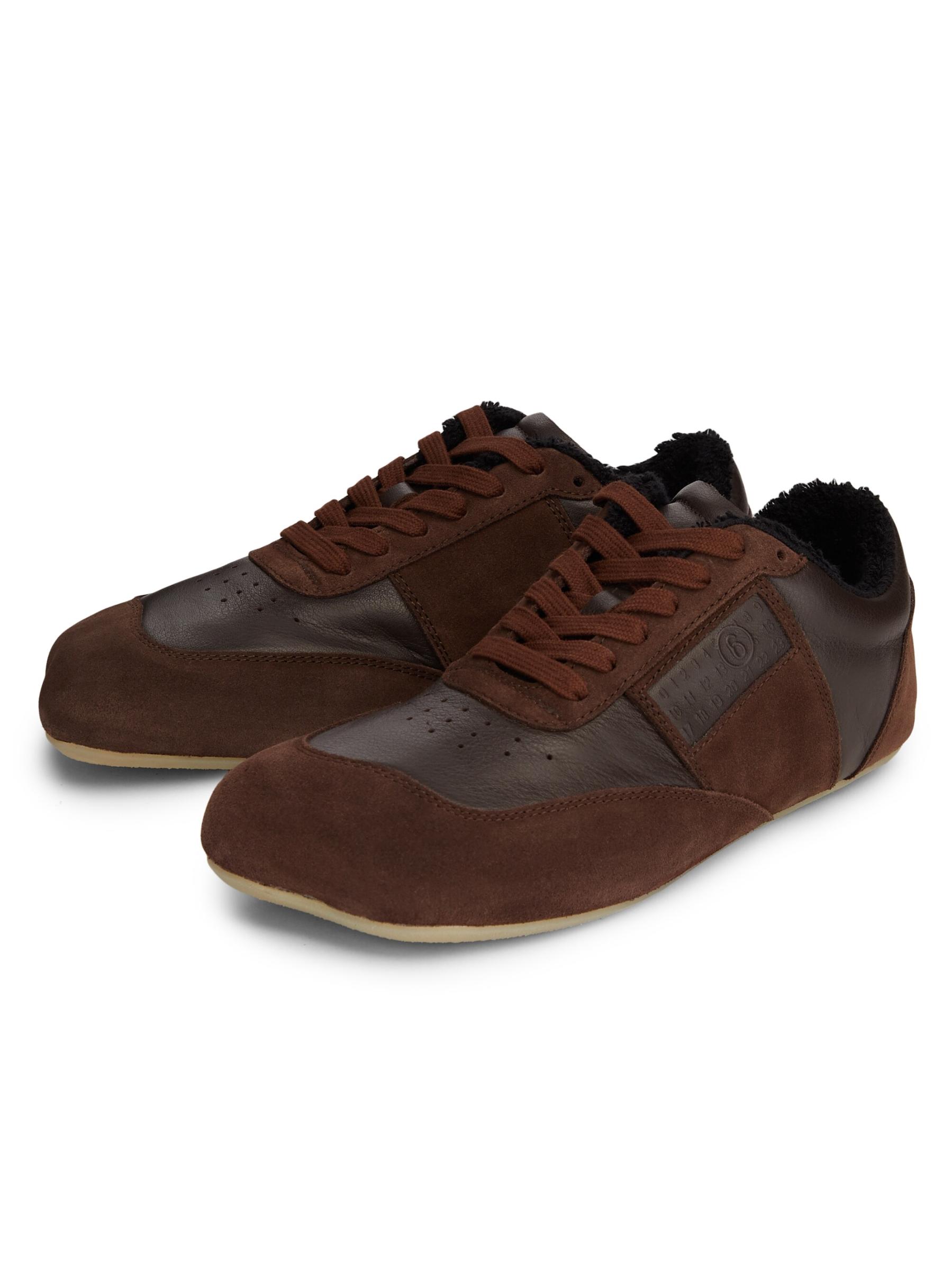 MM6 Maison Margiela - レザーロートップスニーカー を
