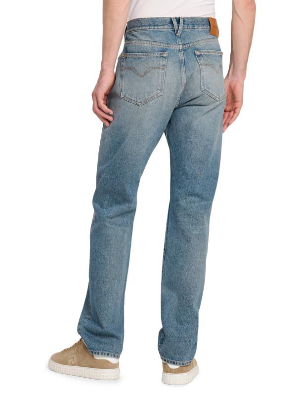 #4: بنطال جينز ميدوسا بتصميم مستقيم - أزرق متوسط