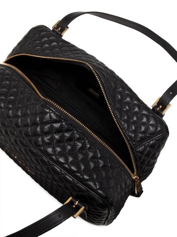VERSACE ヴェルサーチェ キルティング レザー ショルダーバッグ Versace - キルティングレザーショルダーバッグ をオンライン
