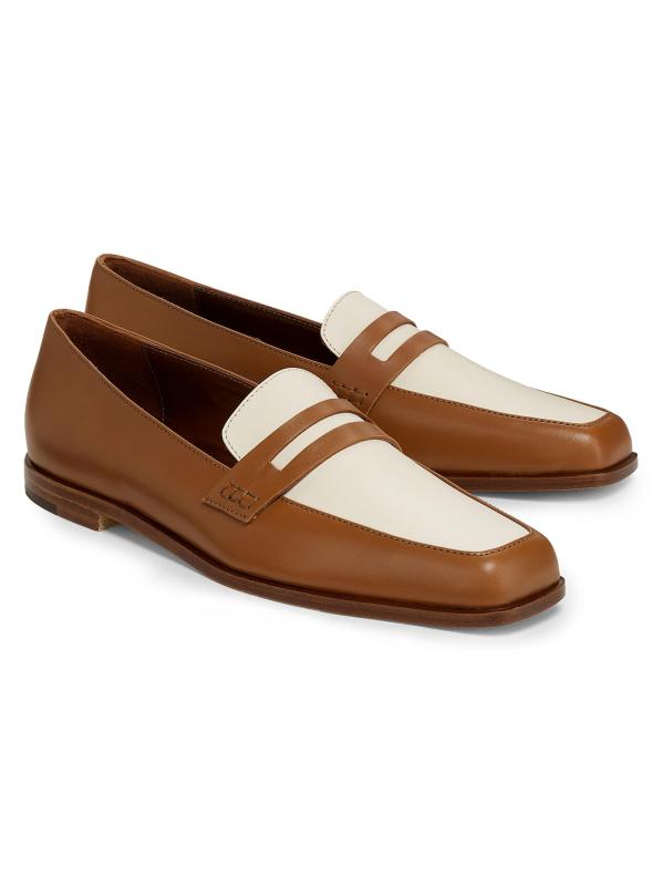 Compra Manolo Blahnik Mocasines de piel con bloques de color