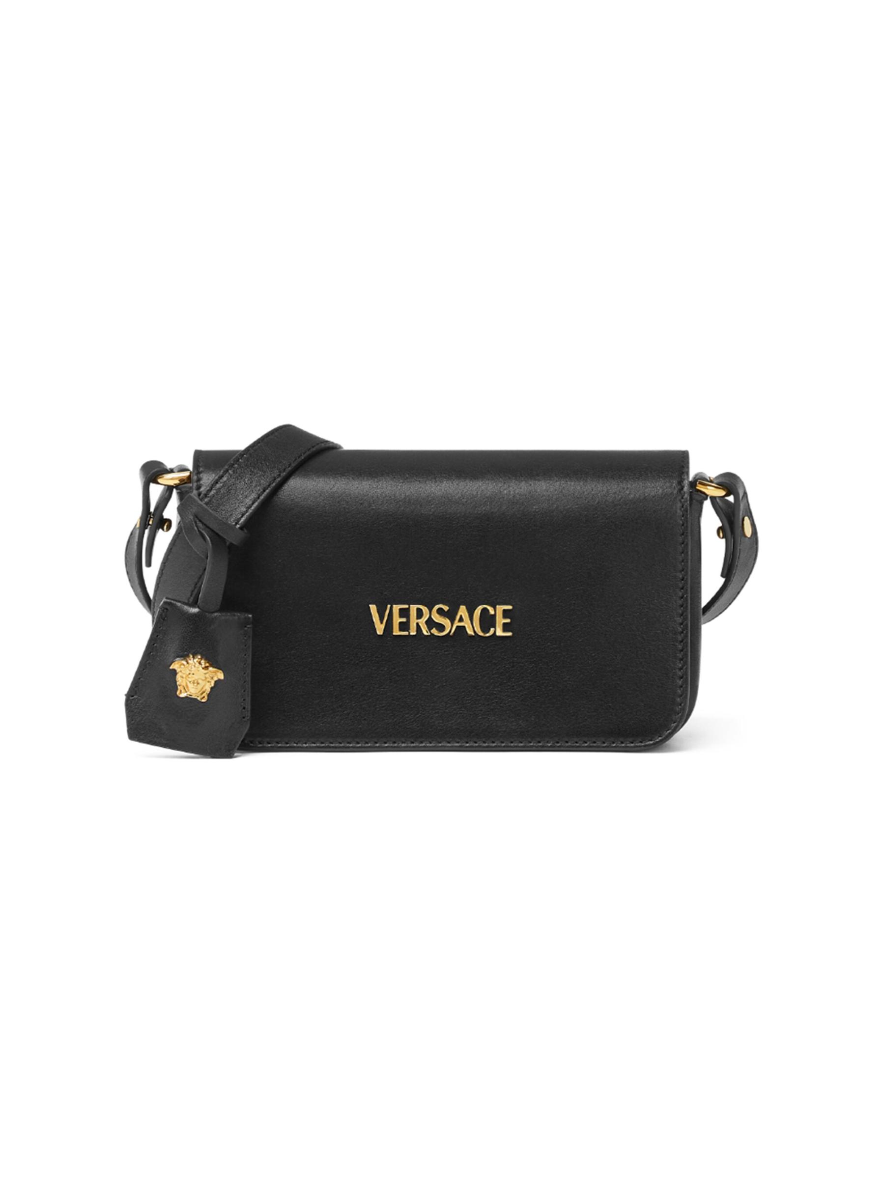 (送料・関税込) VERSACE ミニ バッグ ヴェルサーチェ タグ ミニ バッグ ヴェルサーチェ タグ ブラック,ゴールド | VERSACE JP