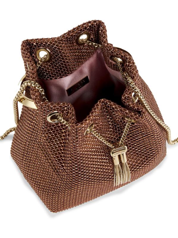 #5: حقيبة بون بون كريستال بمقبض علوي - ذهب برونزي فاتح