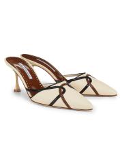 Shop Manolo Blahnik - Ragheb 70MM Leather Mules | Saks Fifth