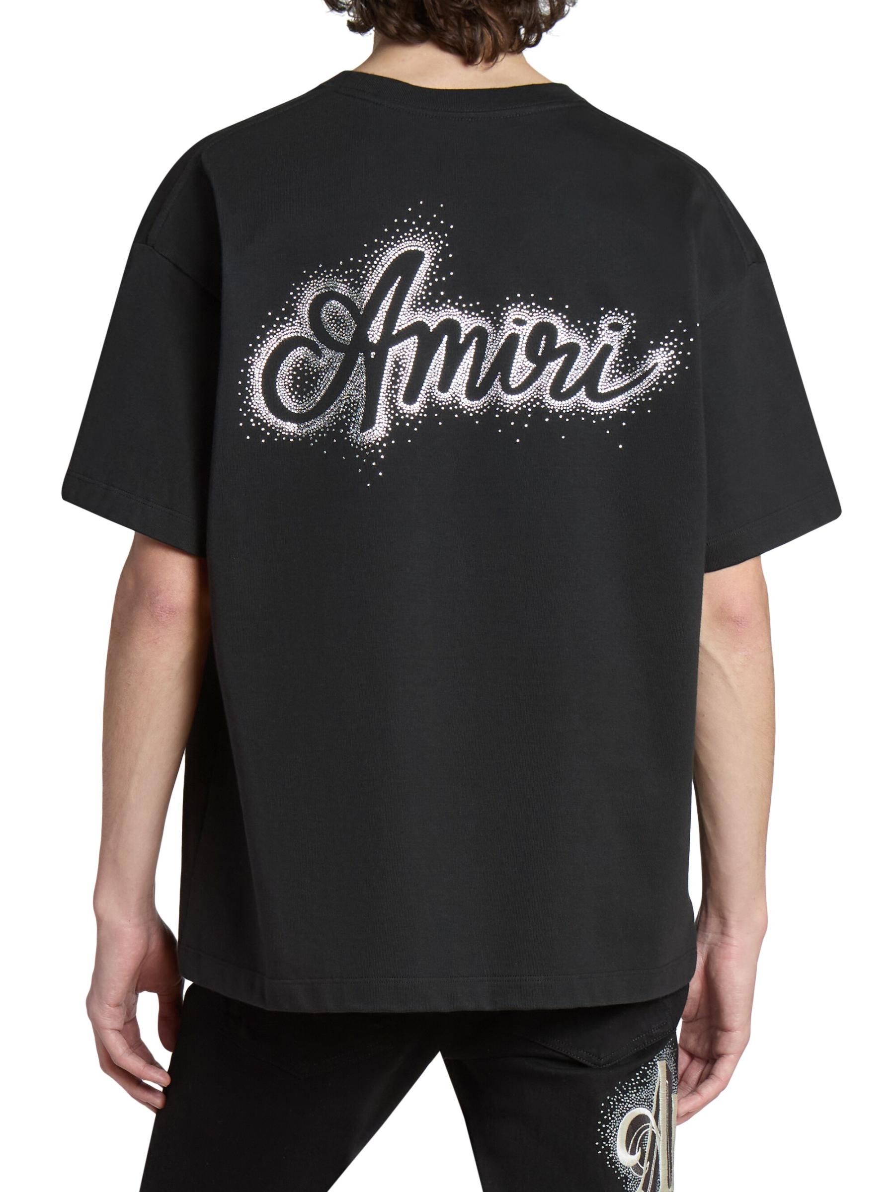 Shop Amiri - Crystal Burst MA Swirl Logo T-Shirt | Saks