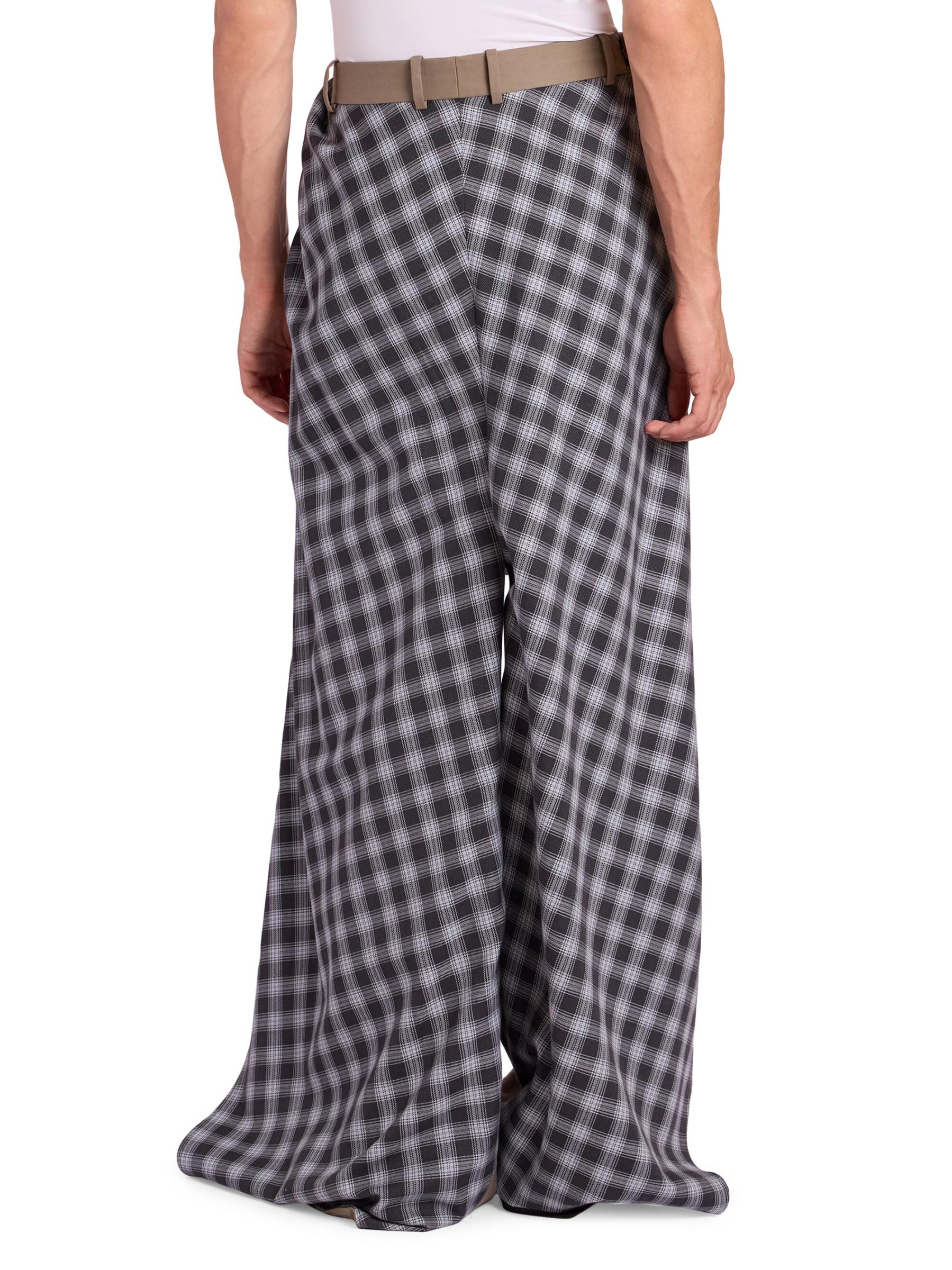 Cotton-Blend Draped Wide-Leg Pants