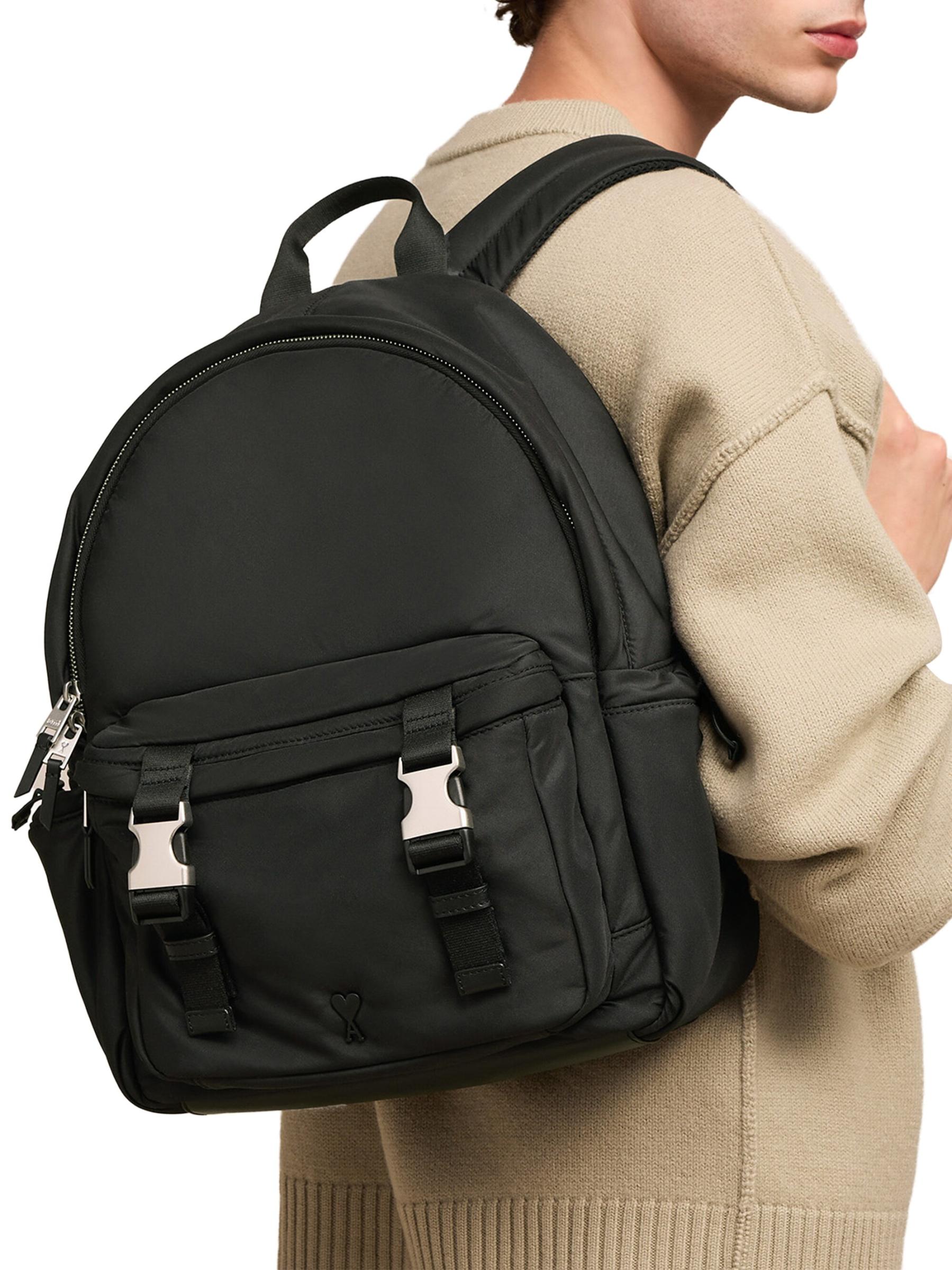 Shop AMI Paris - Unisex Ami de Coeur Nylon Backpack | Saks