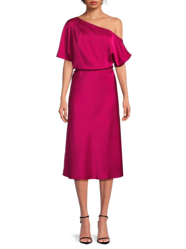 即国内発送・送込♪AIDAN MATTOX♪サテンボディコンドレス$195 Shop Aidan Mattox - Satin One-Shoulder Cocktail Dress | Saks