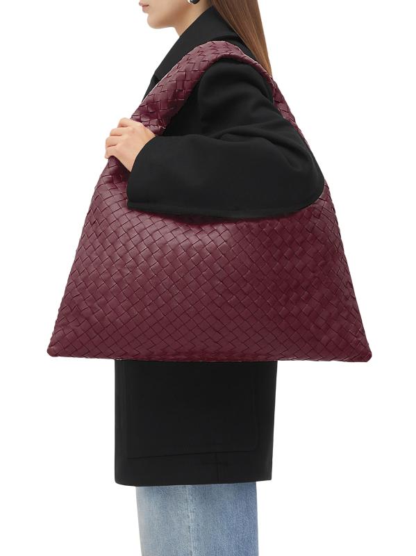 Bottega Veneta - ラージ・ホップ・レザー・ホーボーバッグ を