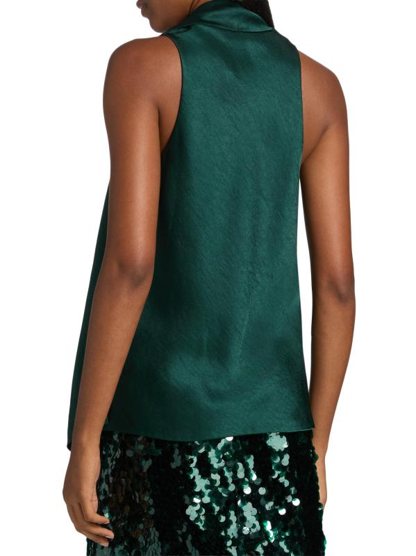 #4: بلوزة ساتان برقبة على شكل وشاح - جونيبر