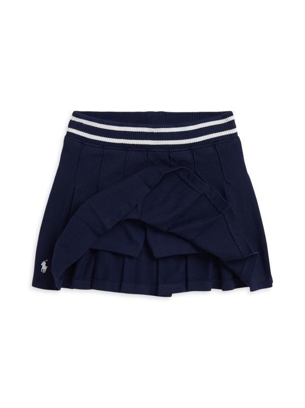 #3: تنورة جيرسيه ذات ثنيات للفتيات الصغيرات - البحرية الراقية