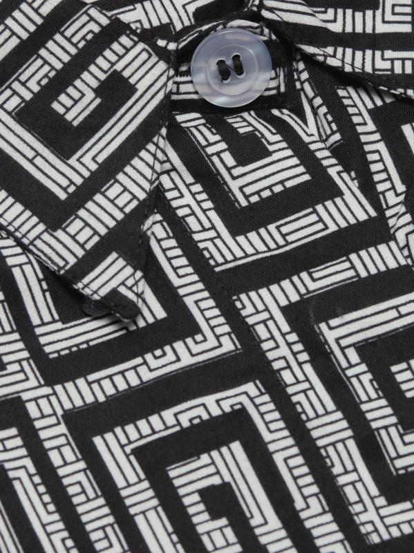 #6: فستان ماكسي من القطن بطبعة Feyi - بلاك مالتي