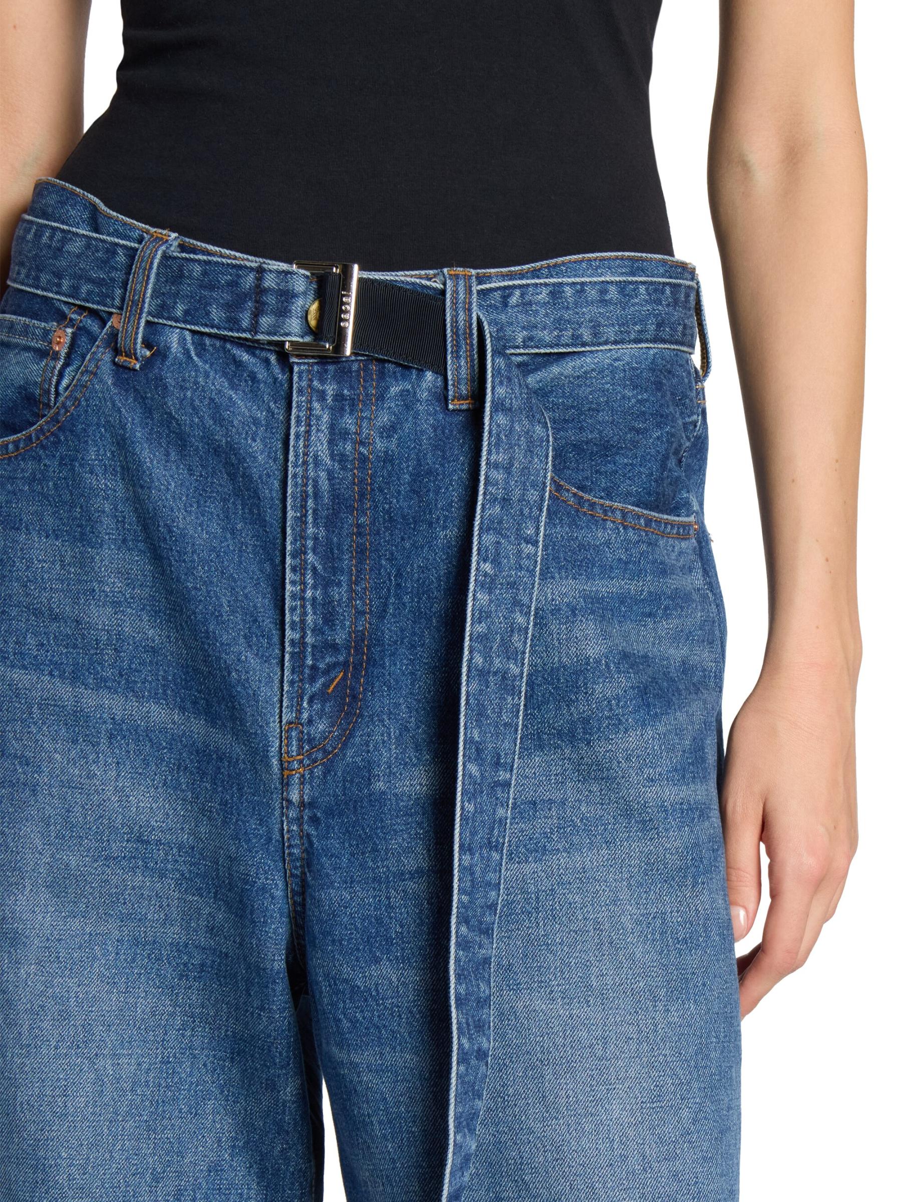 （コラボ)Levi's x Sacai オーバーサイズ カフジーンズ Sacai - リーバイス×サカイ オーバーサイズ・カフス・ジーンズ