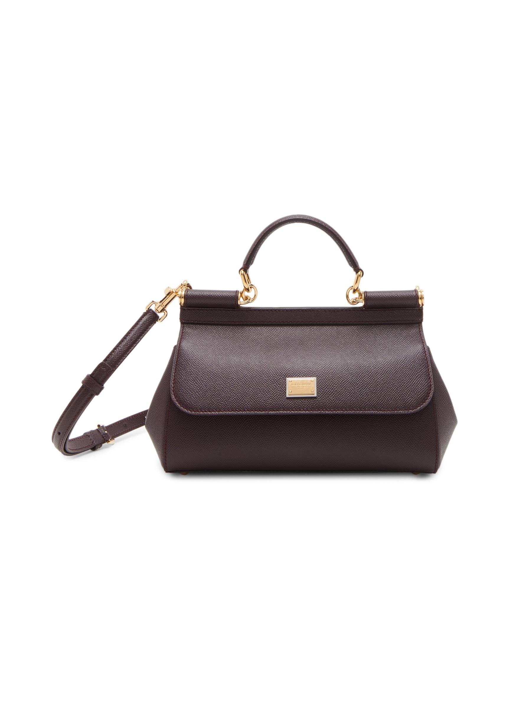 【関税&送料込み】Dolce & Gabbana Sicily Soft Leather Hand Shop DOLCE&GABBANA - Sicily Leather Top Handle Bag | Saks