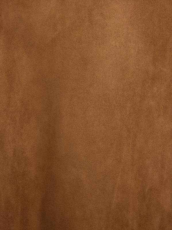 #6: معطف Serenis الثقيل من الجلد المدبوغ - اللون الخمري