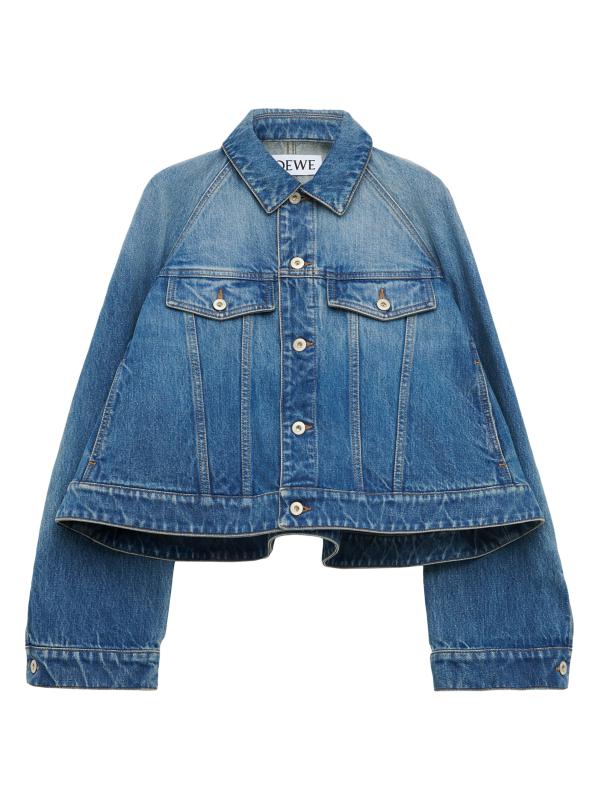 【25AW NEW】LOEWE_women / デニムトラペーズジャケット Loewe - トラペーズ・デニム・ジャケット をオンライン購入