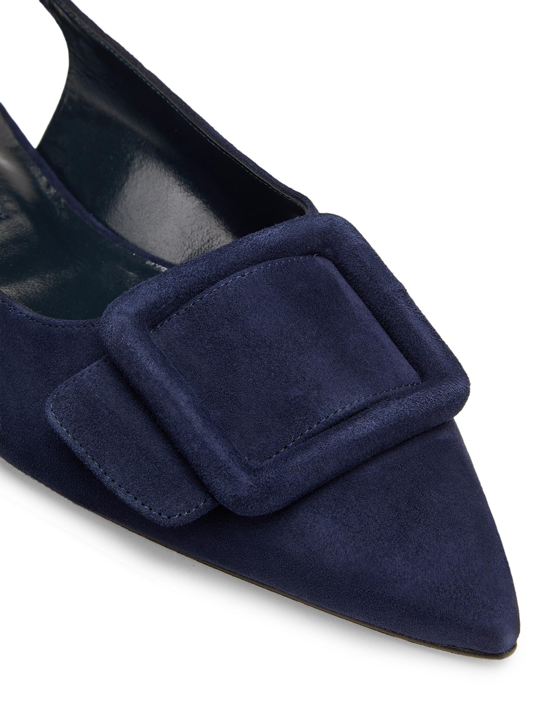 Manolo Blahnik - マイルーラ・スエード・スリングバック