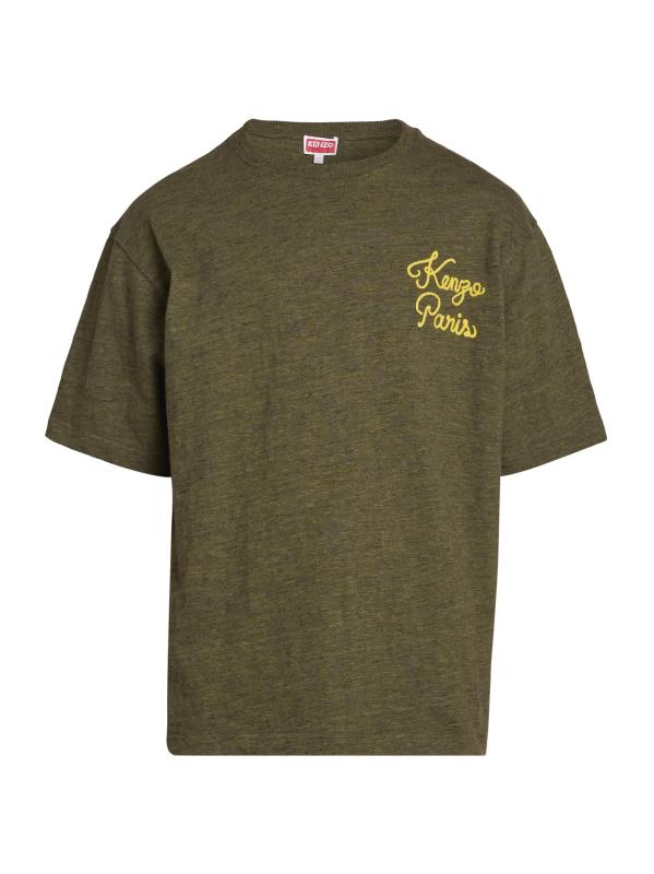 تي شيرت بشعار مطرز بالسلاسل