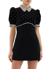 REBECCA VALLANCE ワンピース Vivicia embellished velvet990392 REBECCA VALLANCE ワンピース Vivicia embellished velvet990392