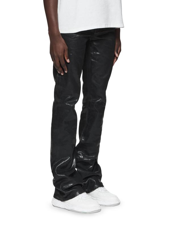 パンツ 00s SHELLAC waxed black flare denim Y2K パンツ 00s SHELLAC waxed black flare denim Y2K Black Waxed