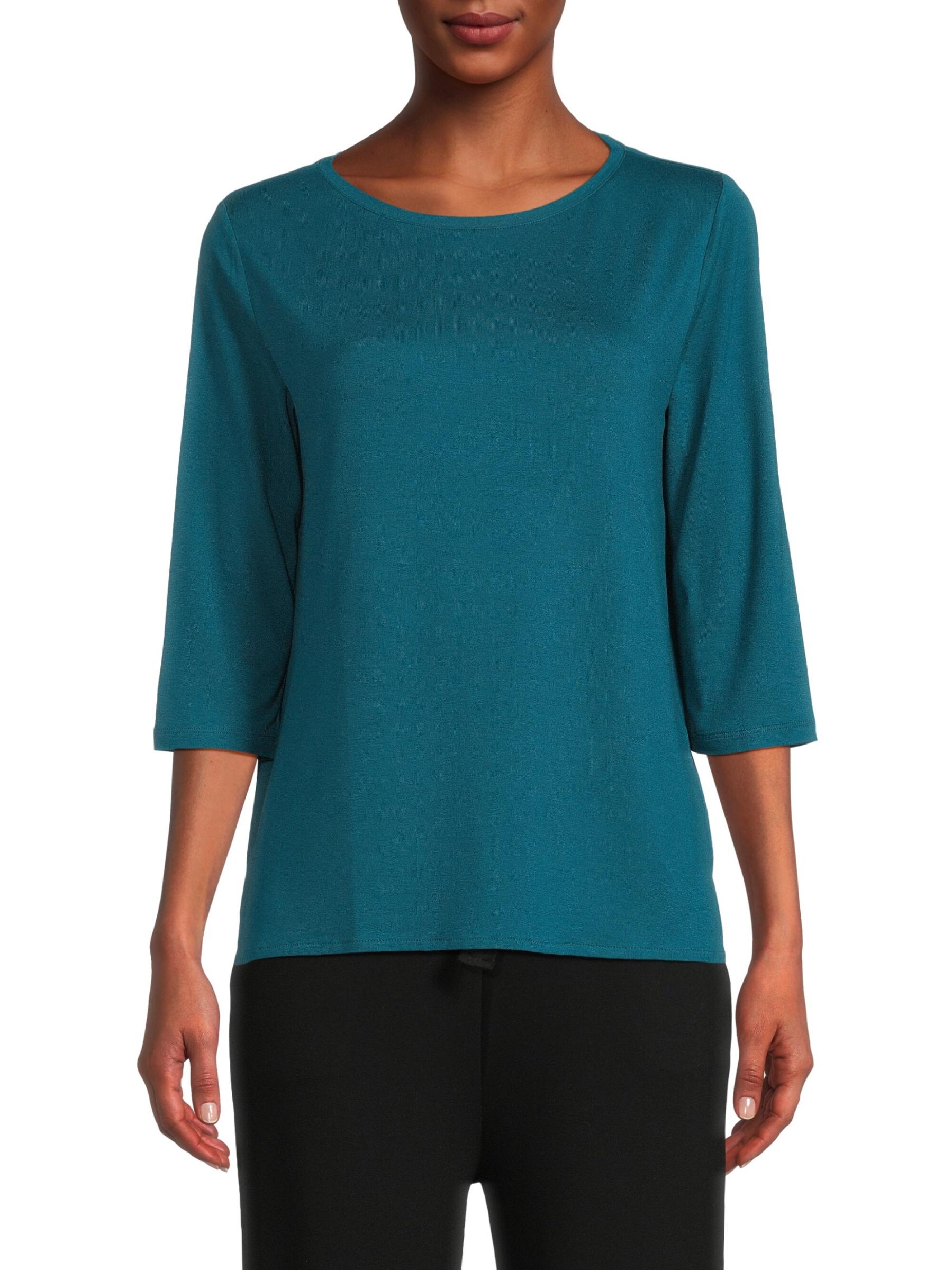 Shop Majestic Filatures - Soft Touch Three-Quarter-Sleeve T