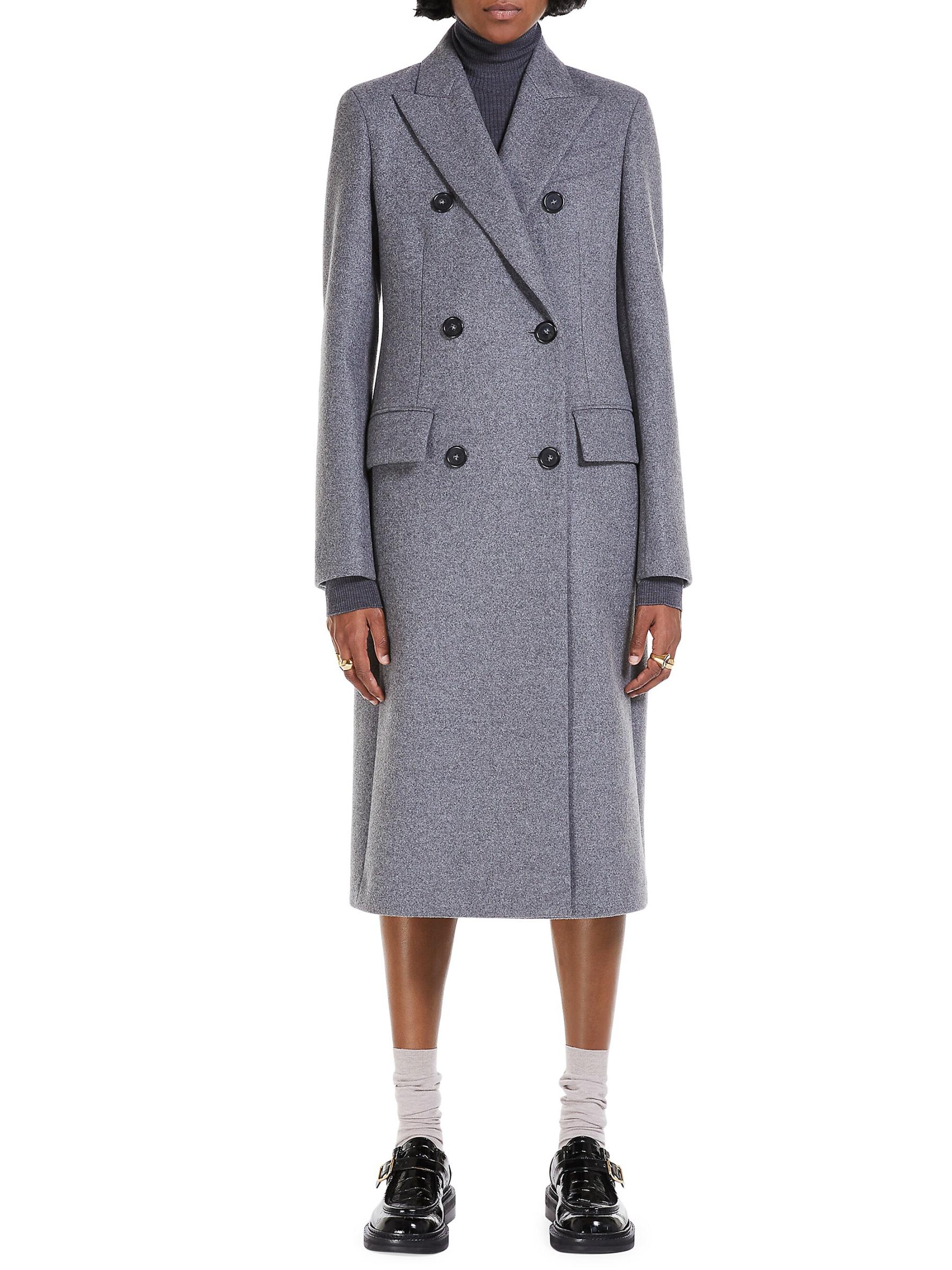【SPORTMAX】ウール＆カシミア コート Sportmax - ダブルブレスト・ウール＆カシミア・コート を