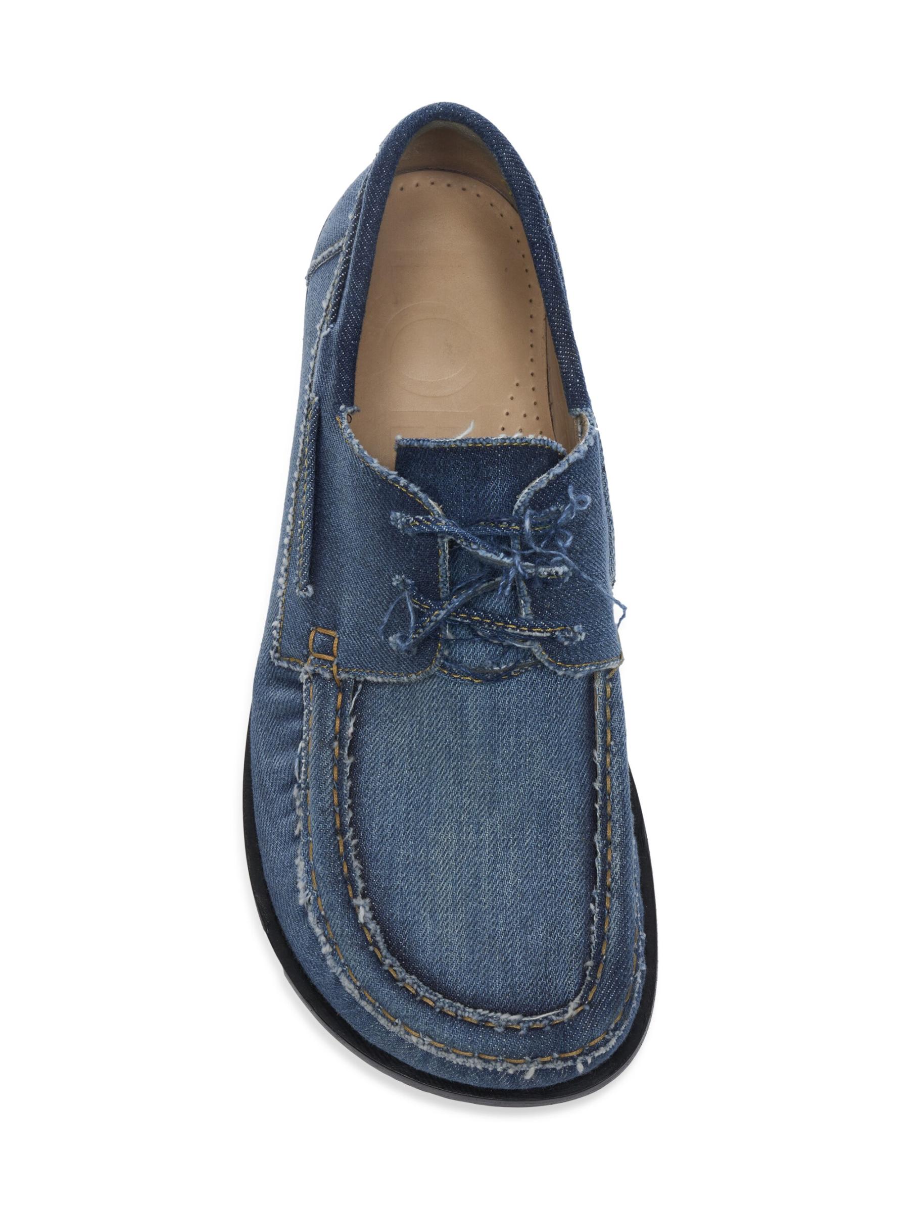 Loewe☆関税込☆Campo デニム レザー ボートシューズ LOEWE Campo Denim-Inspired Boat Shoes | Saks Fifth Avenue