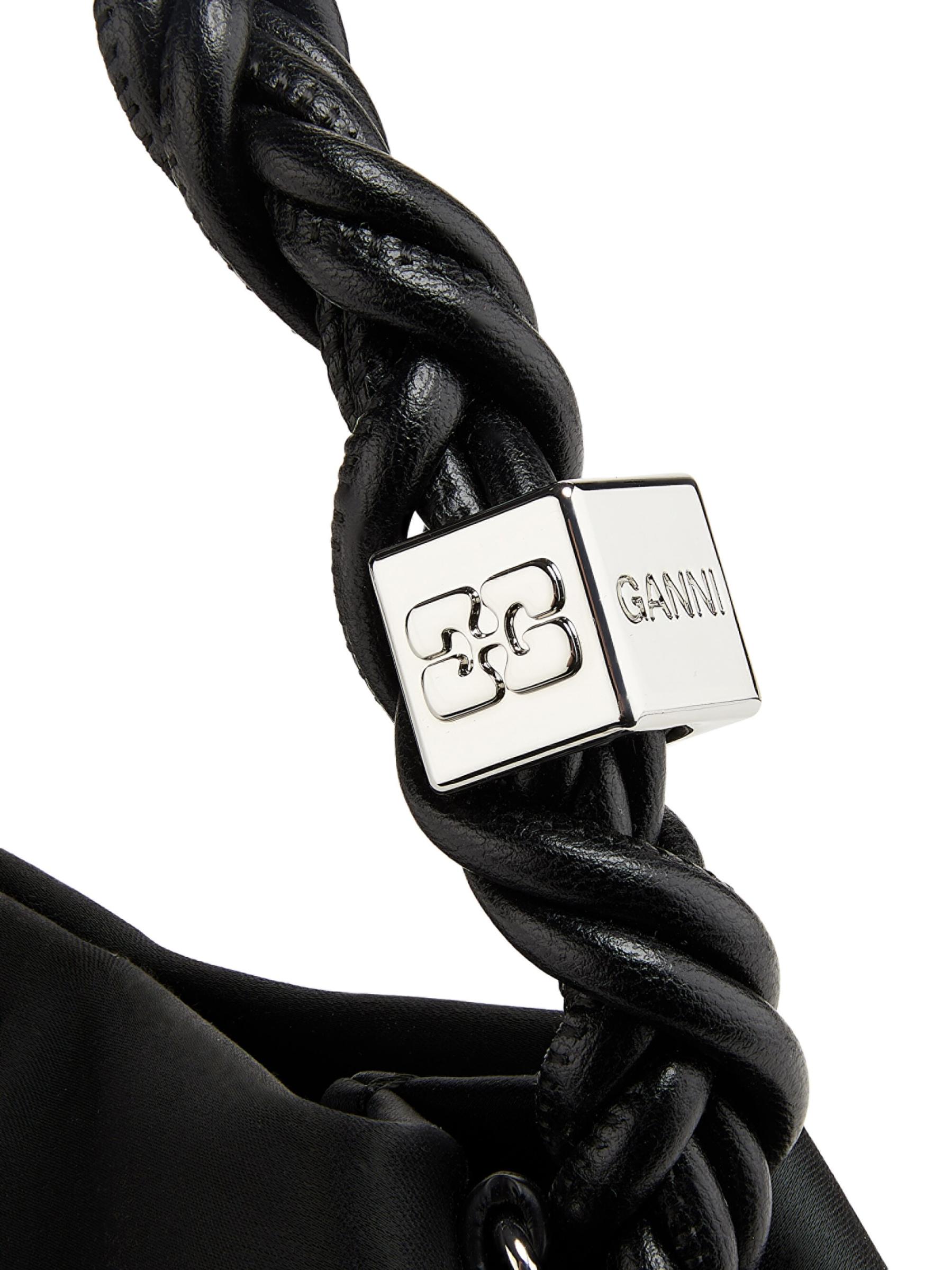 Shop GANNI - Mini Bou Soir Satin Top Handle Bag | Saks Fifth