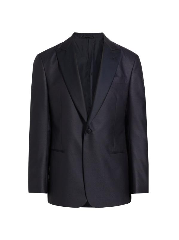 【oan】Diner Cotton Jacket Blue Velvet Dinner Jacket - Cotton blend | Jack Victor