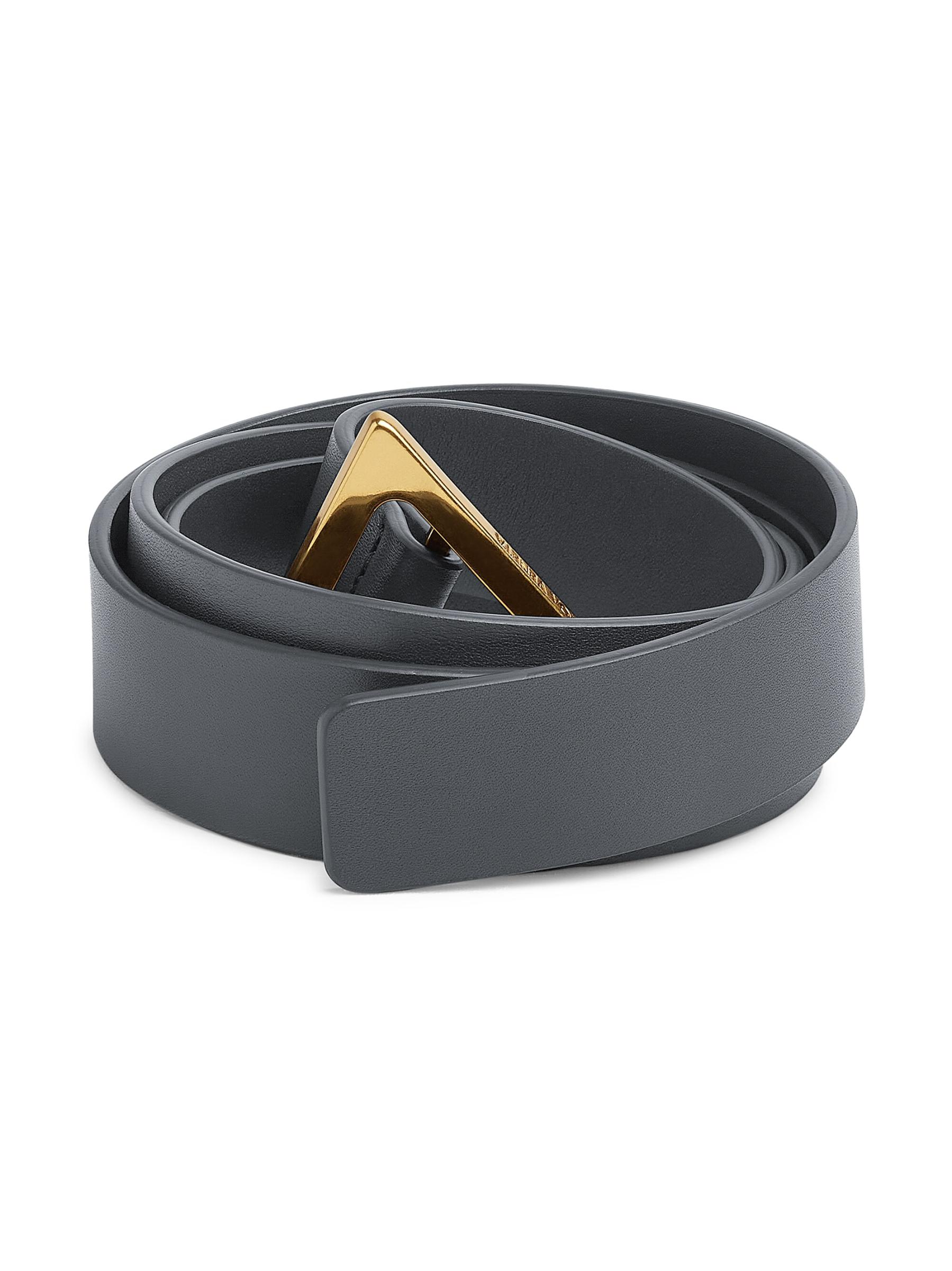Shop Bottega Veneta - Triangle-Buckle Leather Belt | Saks