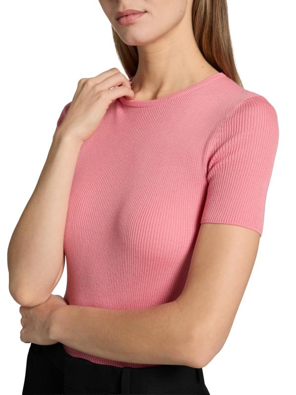 #5: سترة من الصوف البكر بأكمام قصيرة - أحمر الخدود