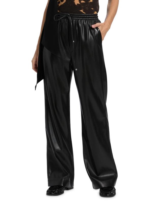 #2: سروال كالي من الجلد الصناعي من نانوشكا دولاب - أسود