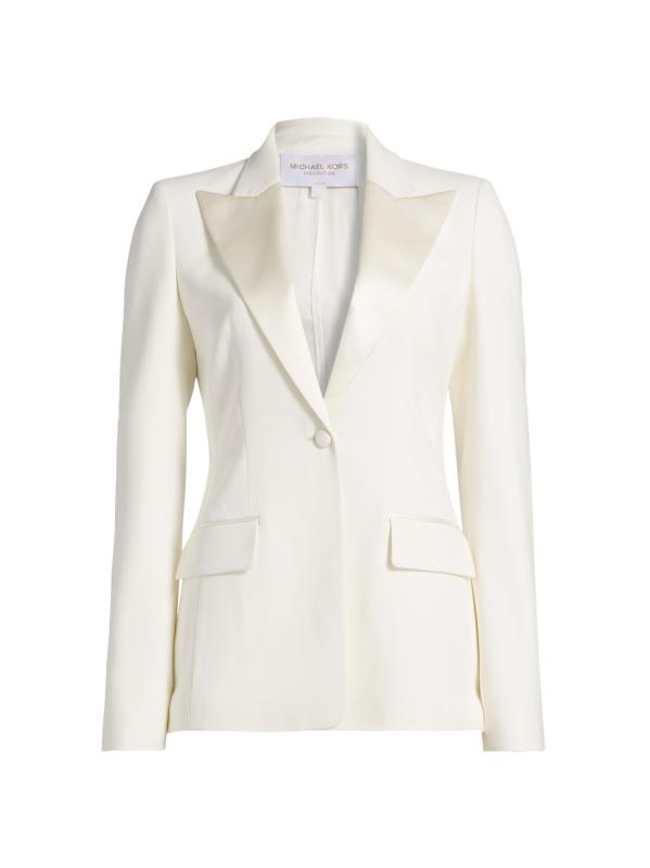 سترة جورجينا مطرزة بصدر واحد