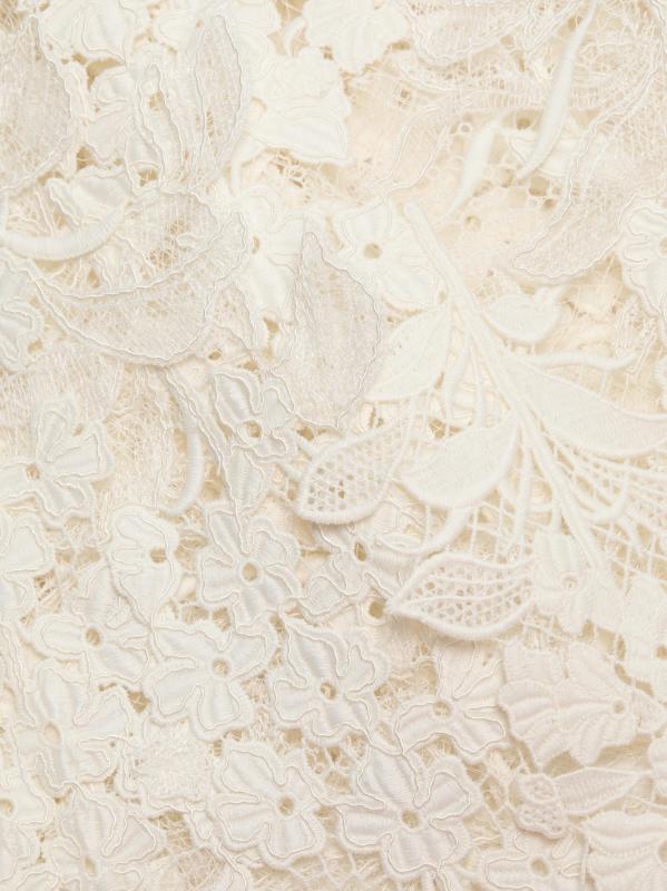 #6: فستان قصير من الدانتيل المخرّم من Foxgloves - عاجيي