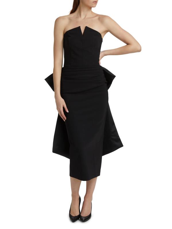 Shop Chiara Boni La Petite Robe Denise Ra Bow Cocktail Dress