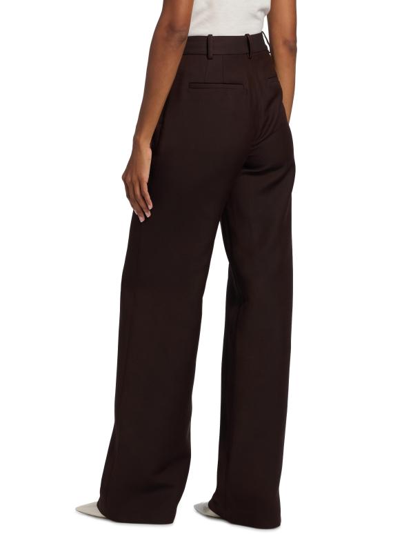 #4: بنطال وايت من الصوف والحرير - موكا