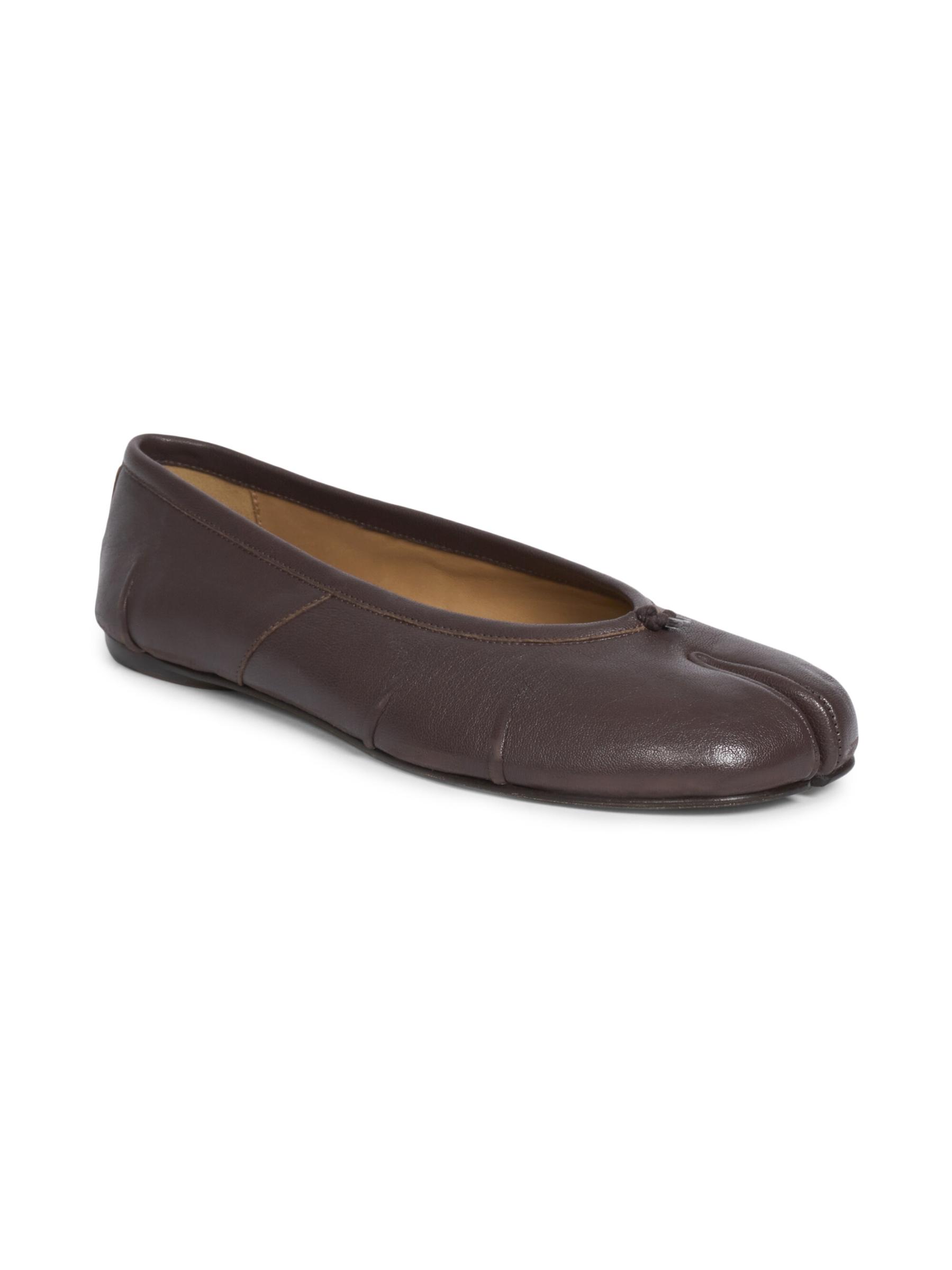 【MAISON MARGIELA】お買得★Tabi Ballerina Leather パンプス Maison Margiela＊Tabi ballerinas レザーパンプス 3cm＊送料込